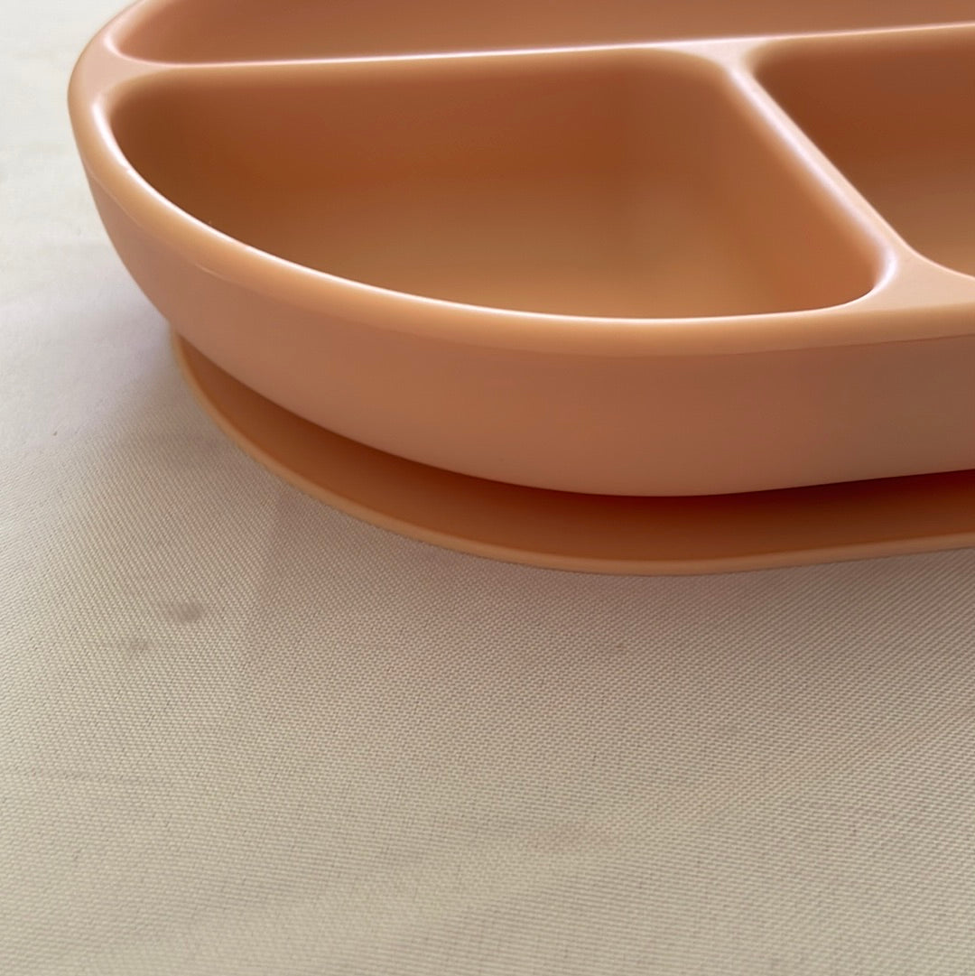Ekobo silicone baby plate -divided suction plate