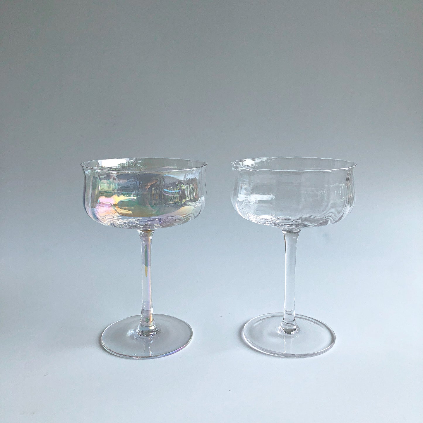 Iridescent Ripple Parfait Glass by PROSE Tabletop