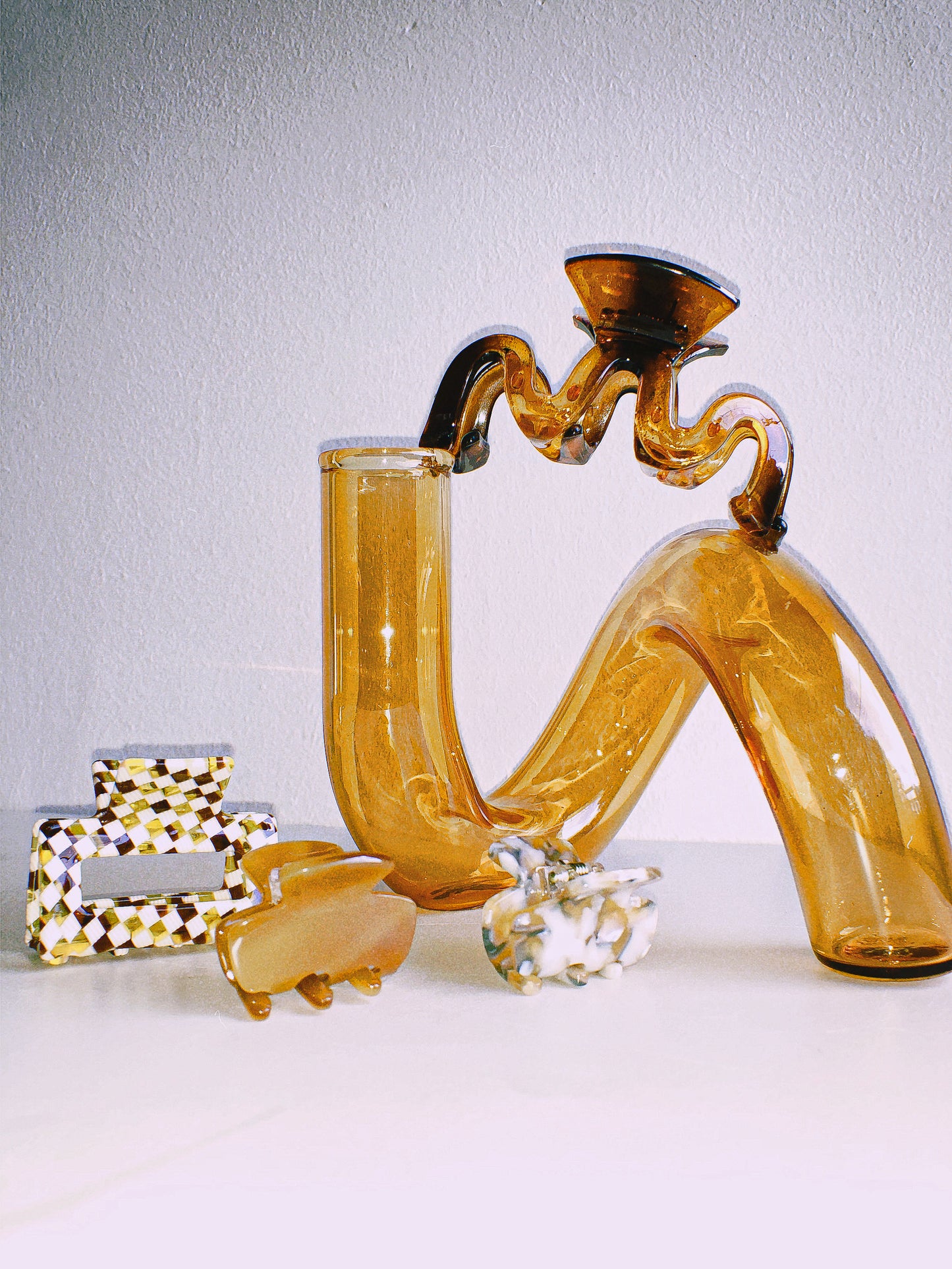 Amber Squiggle Hair Claw by Veronique