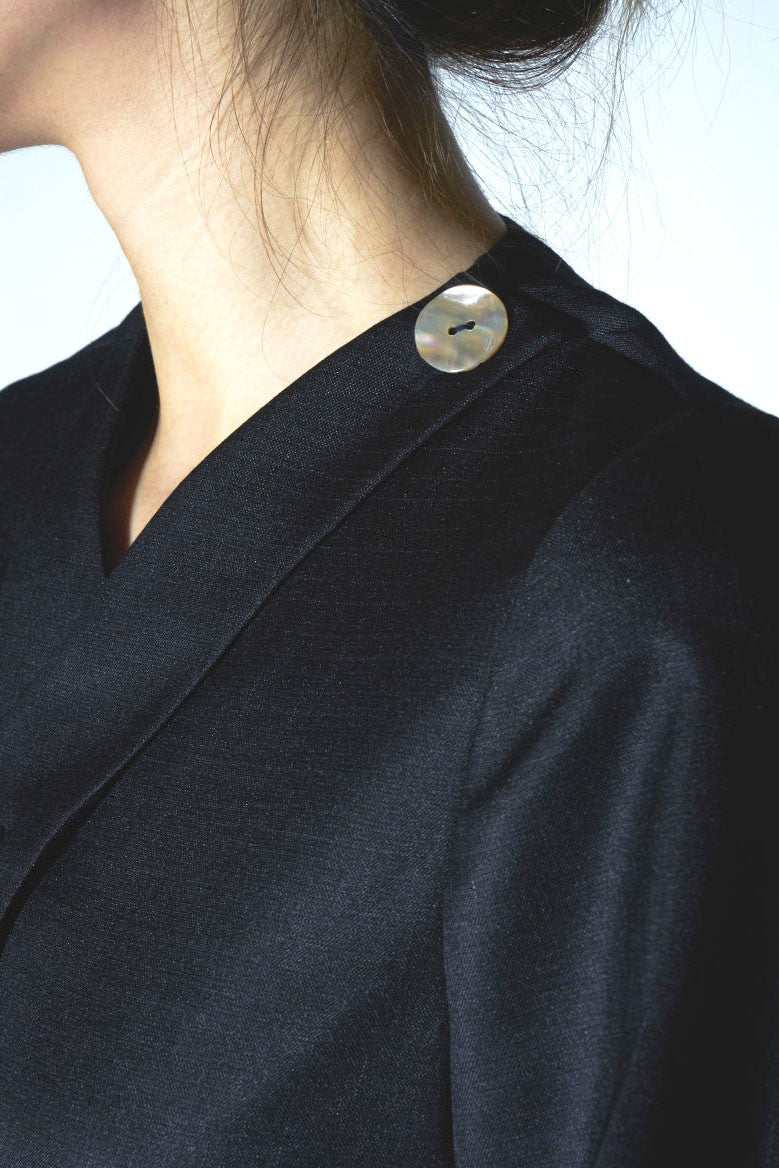 Criss-cross Shirtdress in Summer Suiting #67 - Emporium of the Modern Man
- 5