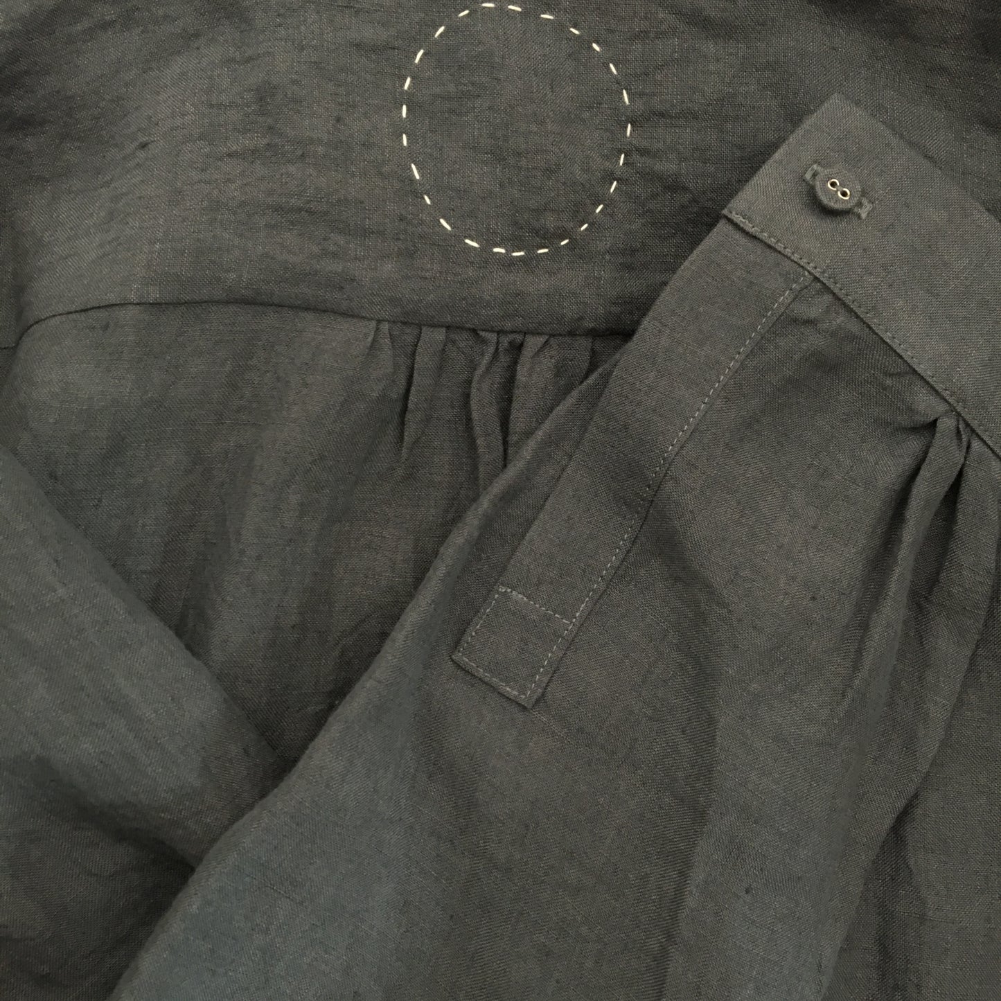 Belgium Linen Pullover Shirt (Beige) by Cosmic Wonder