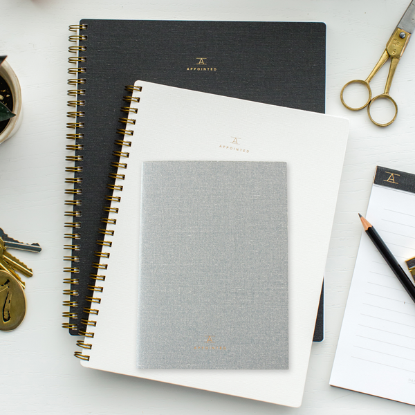 Linen Jotters|Grid - set of 3 - Emporium of the Modern Man
- 2