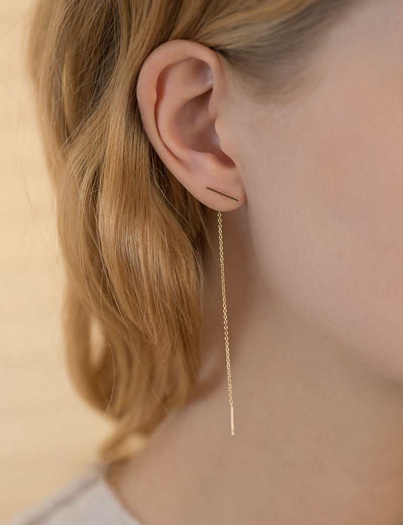 Staple and chain earring - Emporium of the Modern Man
- 2