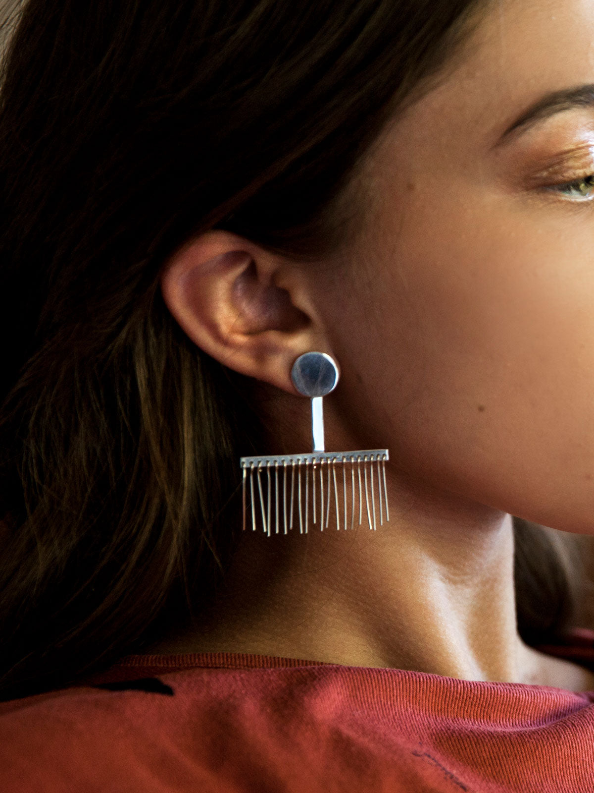 DOT EARLASHES - Silver