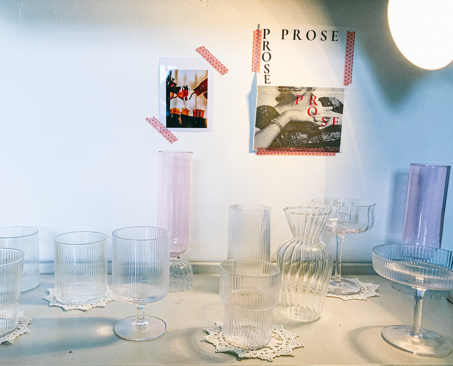 Vintage Ripple Rock Glass by PROSE Tabletop