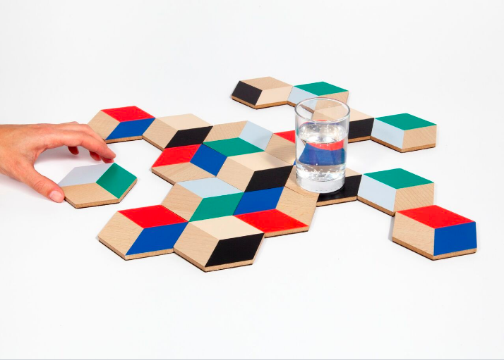 Table Tiles - Blue/Red - Emporium of the Modern Man
- 6