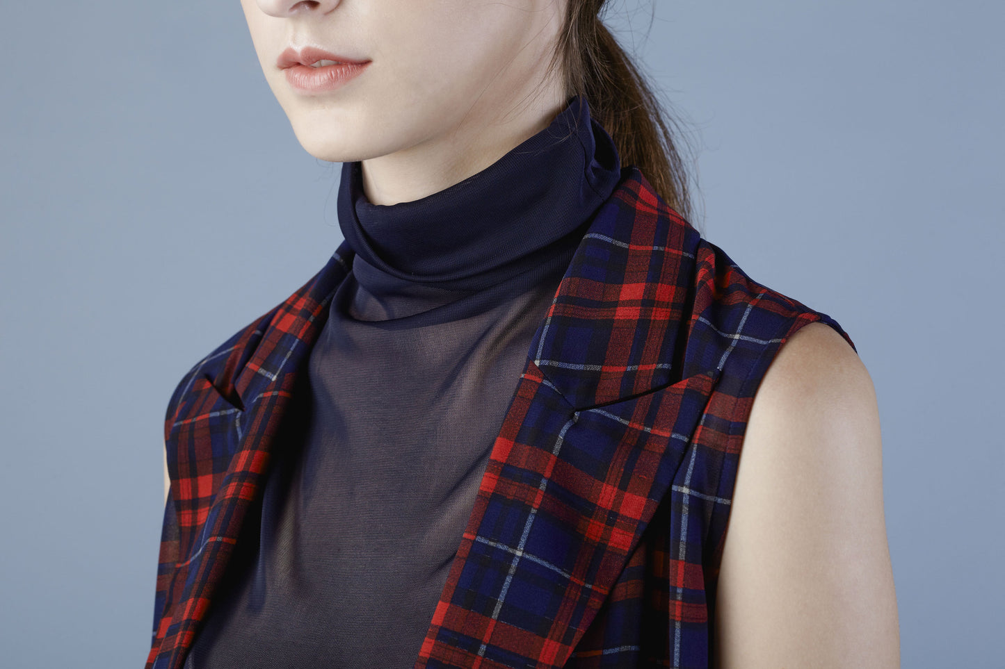 Micro Mesh Turtleneck Sleeveless Top #02 - Emporium of the Modern Man
- 4