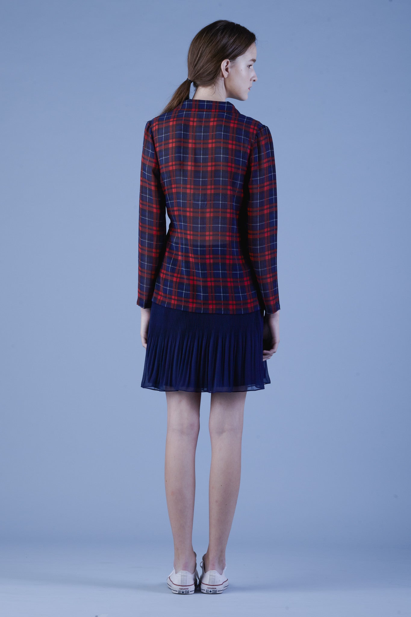 Pleated Chiffon Lace-up skirt #s14A - Emporium of the Modern Man
- 4