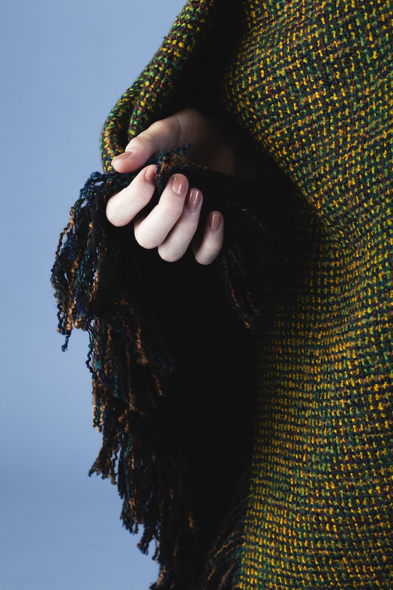 Wool Blend Tweed Blanket Poncho #31a - Emporium of the Modern Man
- 8