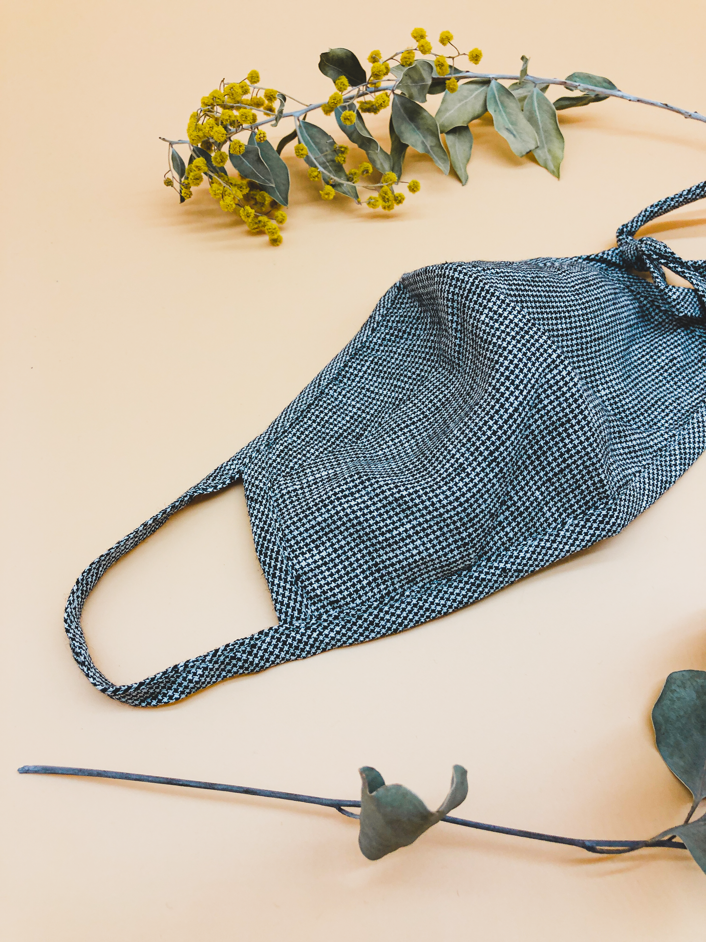 Houndstooth Reusable Face Mask by Veronique