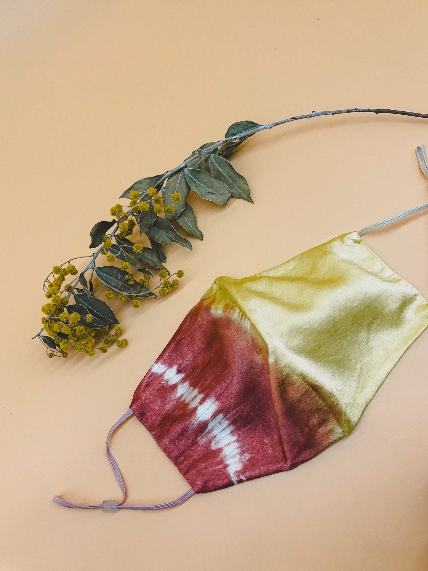 Satin Reusable Face Mask in Sundown by Veronique