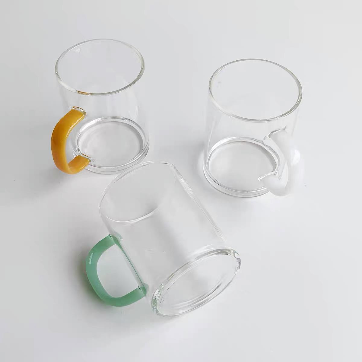 Coffee Mug with Pastel Accent Handle by PROSE Tabletop