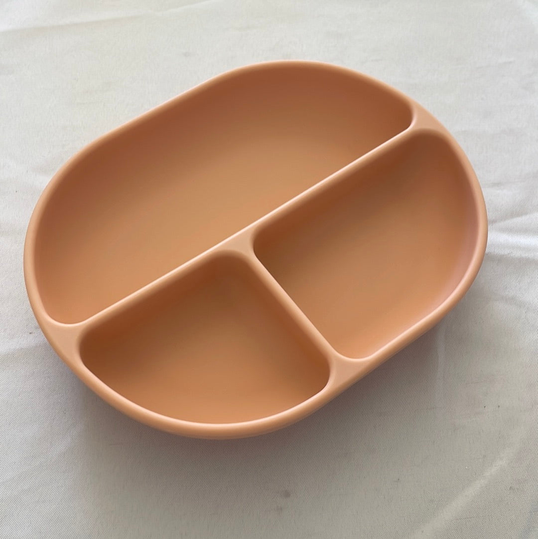 Ekobo silicone baby plate -divided suction plate