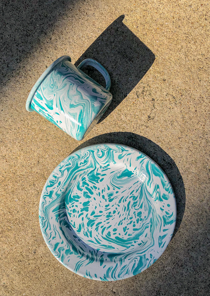 Mint Marbled Enamel Series PREORDER by PROSE Tabletop