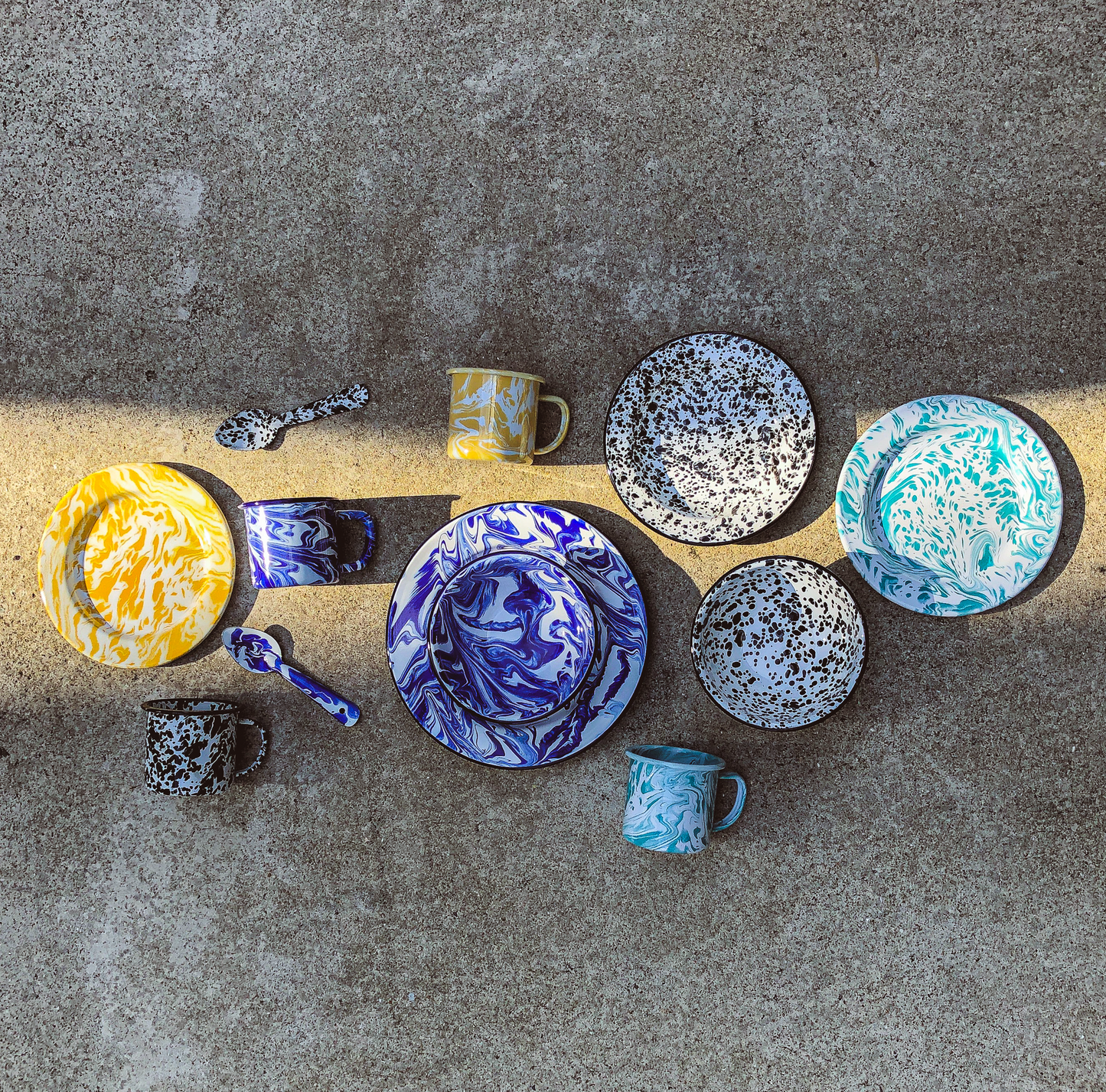 Ultramarine Marbled Enamel Series PREORDER by PROSE Tabletop