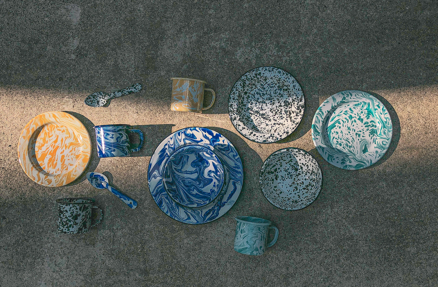 Mint Marbled Enamel Series PREORDER by PROSE Tabletop