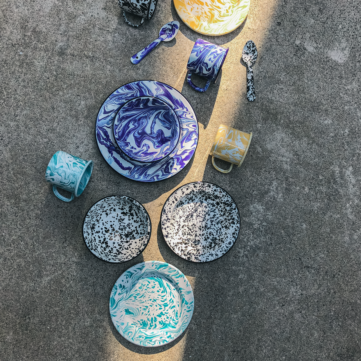 Mint Marbled Enamel Series PREORDER by PROSE Tabletop