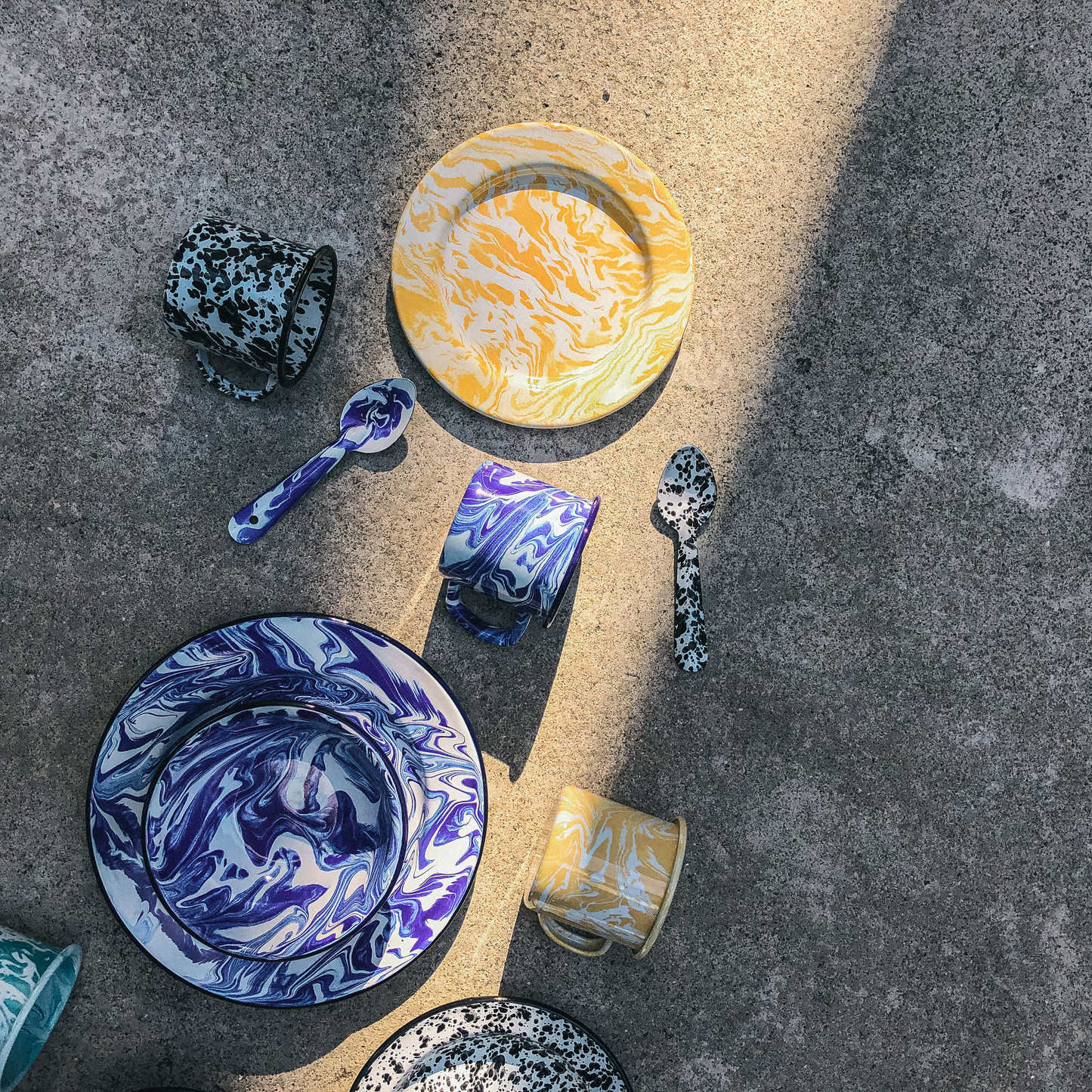 Mint Marbled Enamel Series PREORDER by PROSE Tabletop