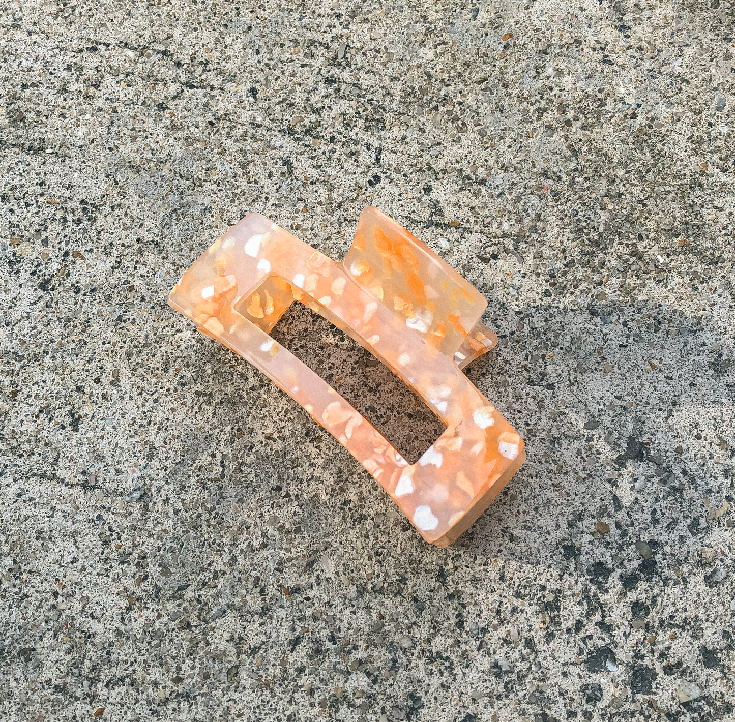 Orange Terrazzo Hair Claw by Veronique