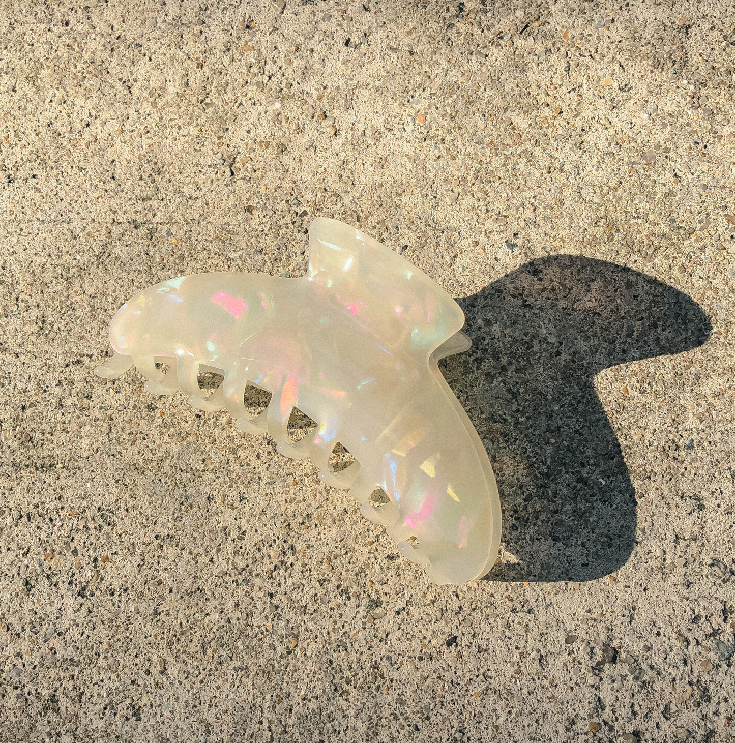 Iridescent Pearl Hair Claw by Veronique