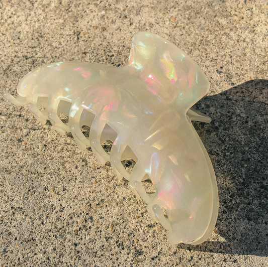 Iridescent Pearl Hair Claw by Veronique