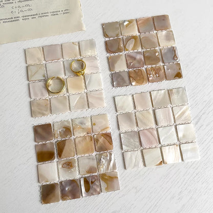 Mother of Pearl Coasters by PROSE Tabletop