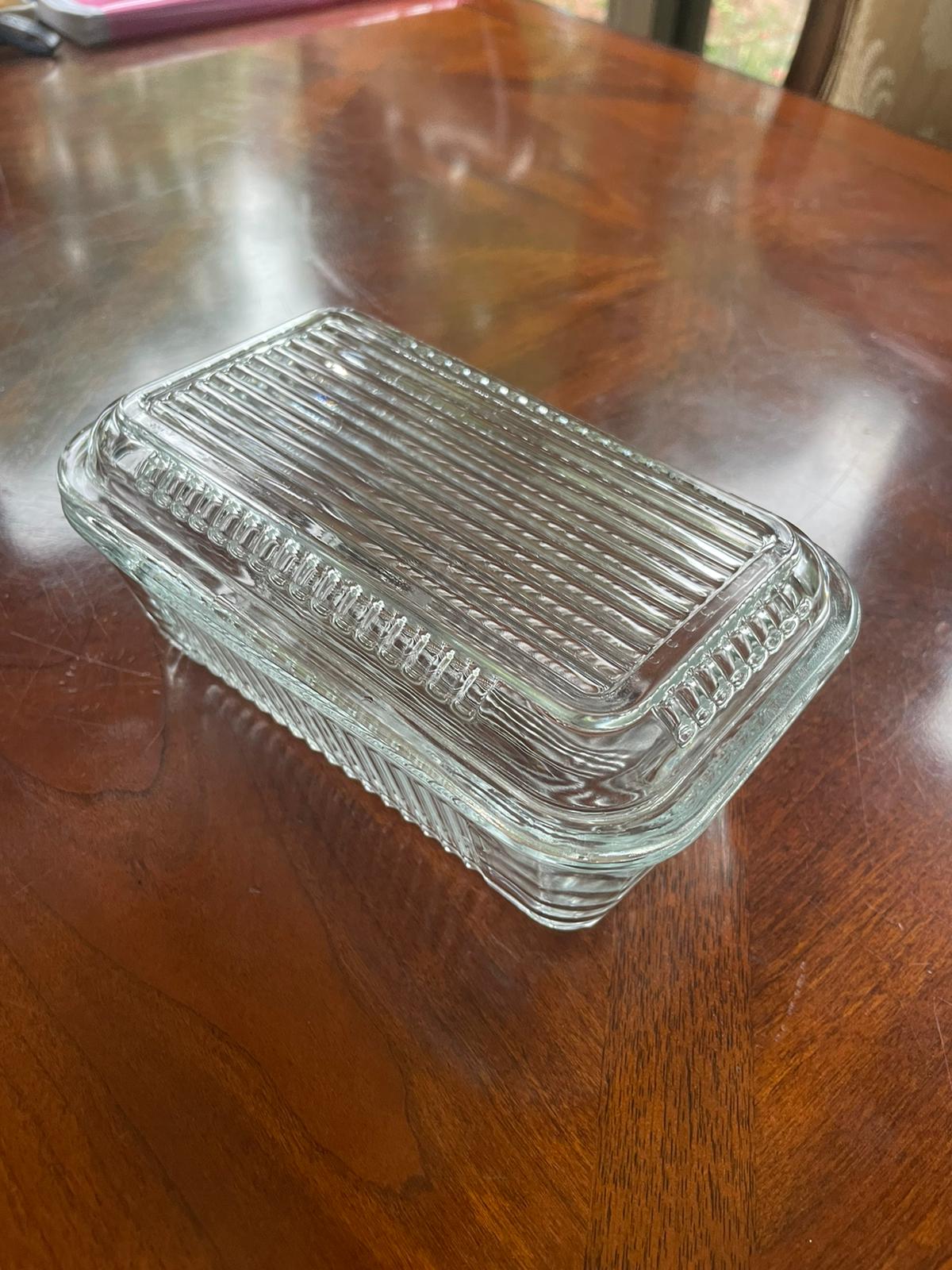 Ripple Glass Butter Dish by PROSE Tabletop