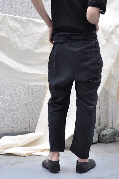 Organic Cotton Wrap Pants (Black) by Cosmic Wonder