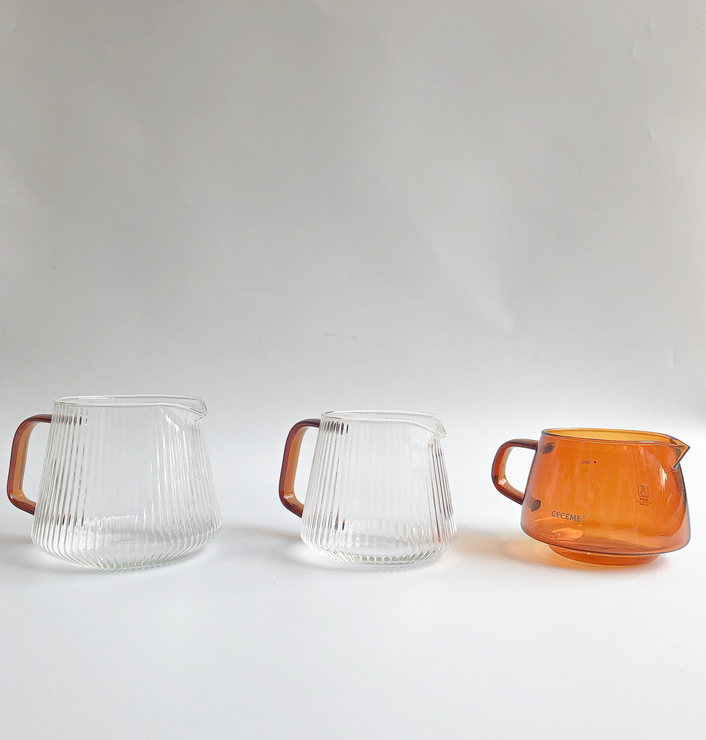 Amber Accent Milk Jugs by PROSE Décor