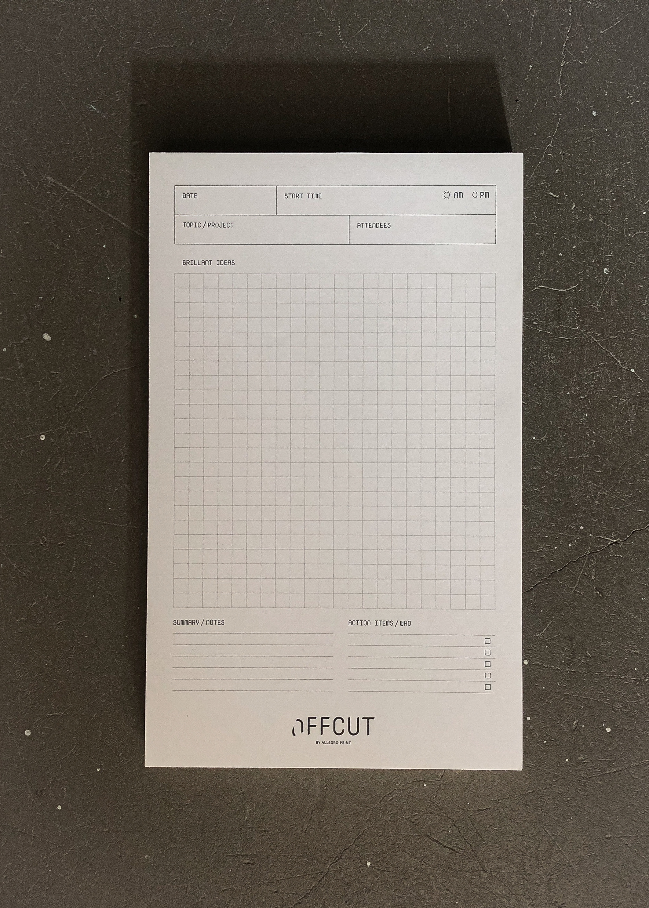 Meeting Agenda Notepad by OFFCUT