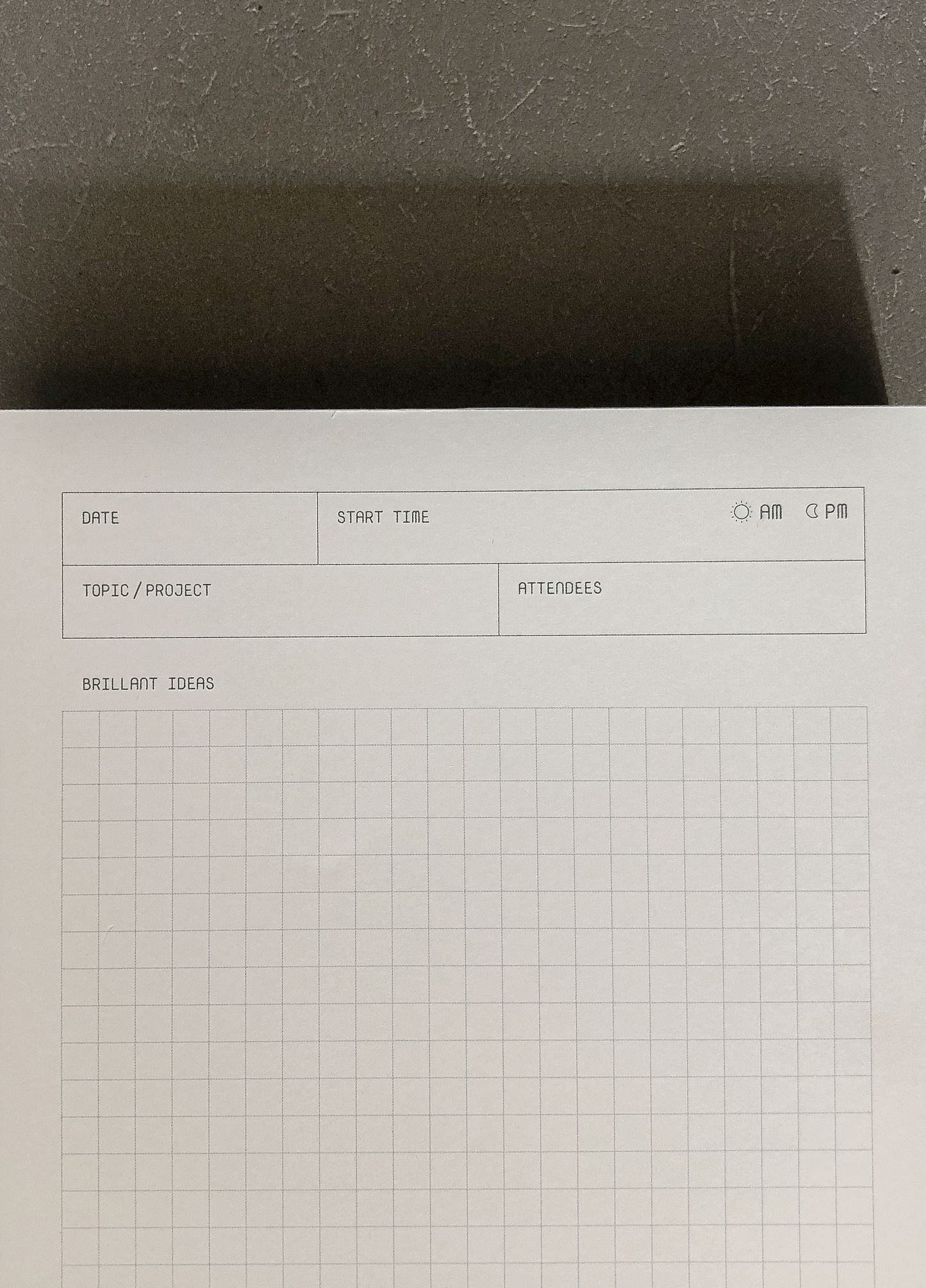 Meeting Agenda Notepad by OFFCUT