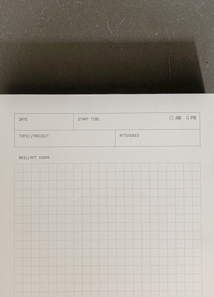 Meeting Agenda Notepad by OFFCUT