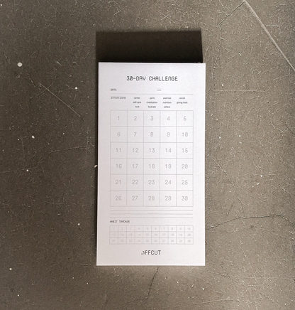 30 Day Challenge Notepad by OFFCUT