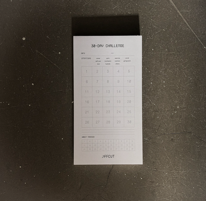 30 Day Challenge Notepad by OFFCUT