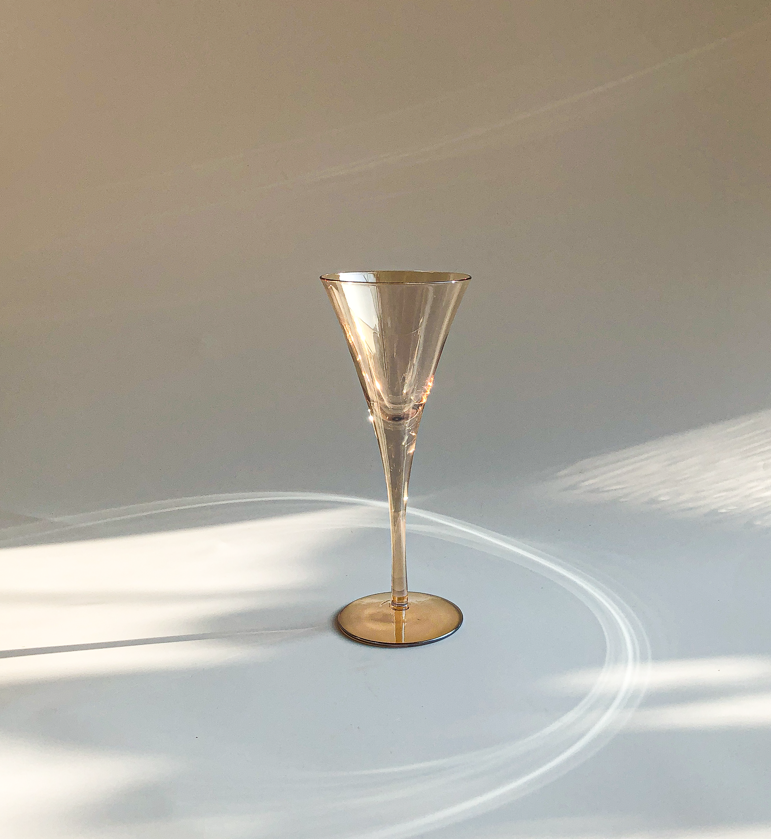 Flared Champagne Flute in Amber by PROSE Tabletop