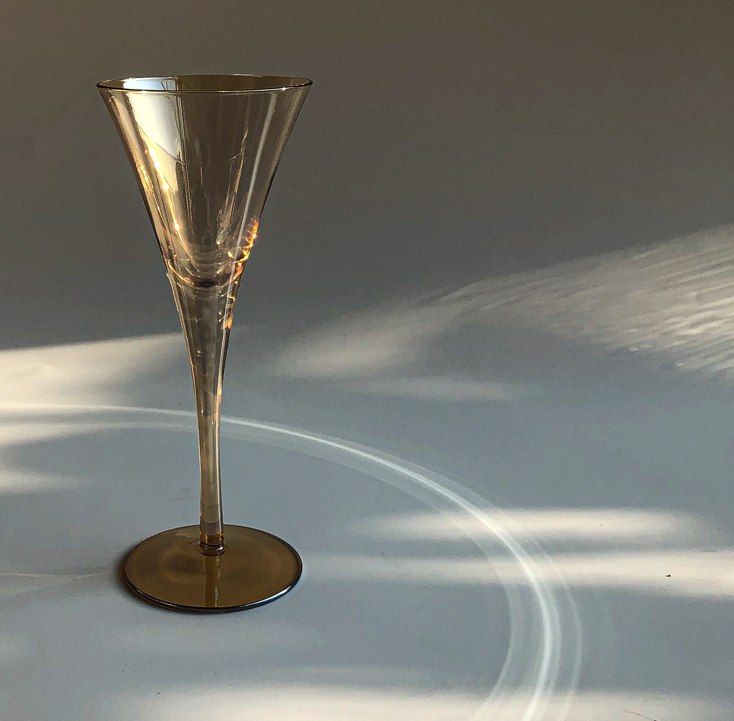 Flared Champagne Flute in Amber by PROSE Tabletop