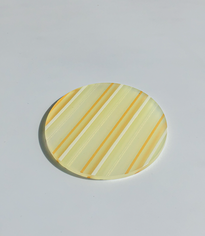 80s Acrylic Coasters in Lemon (8CM)  by PROSE Tabletop