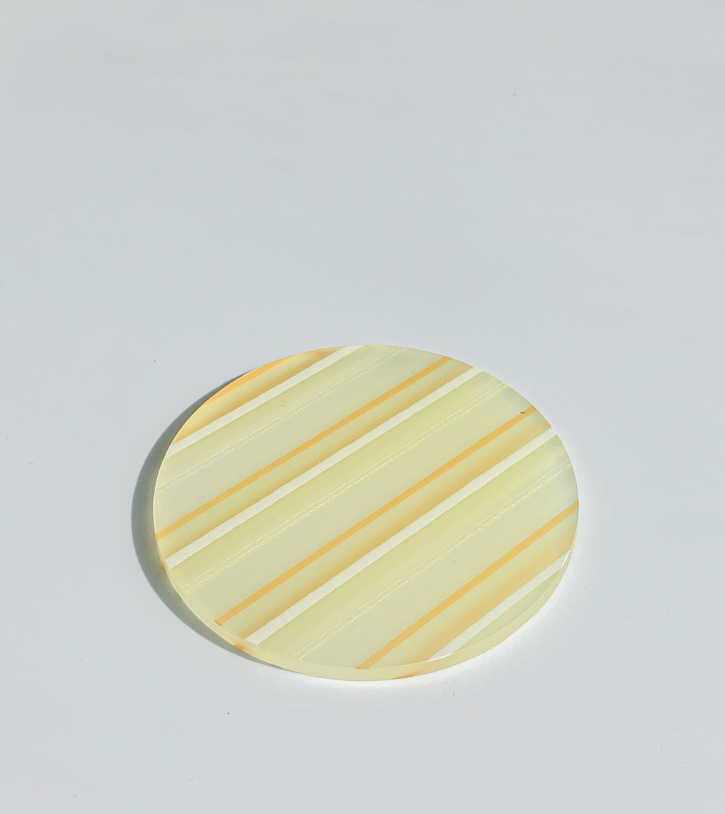 80s Acrylic Coasters in Lemon (8CM)  by PROSE Tabletop