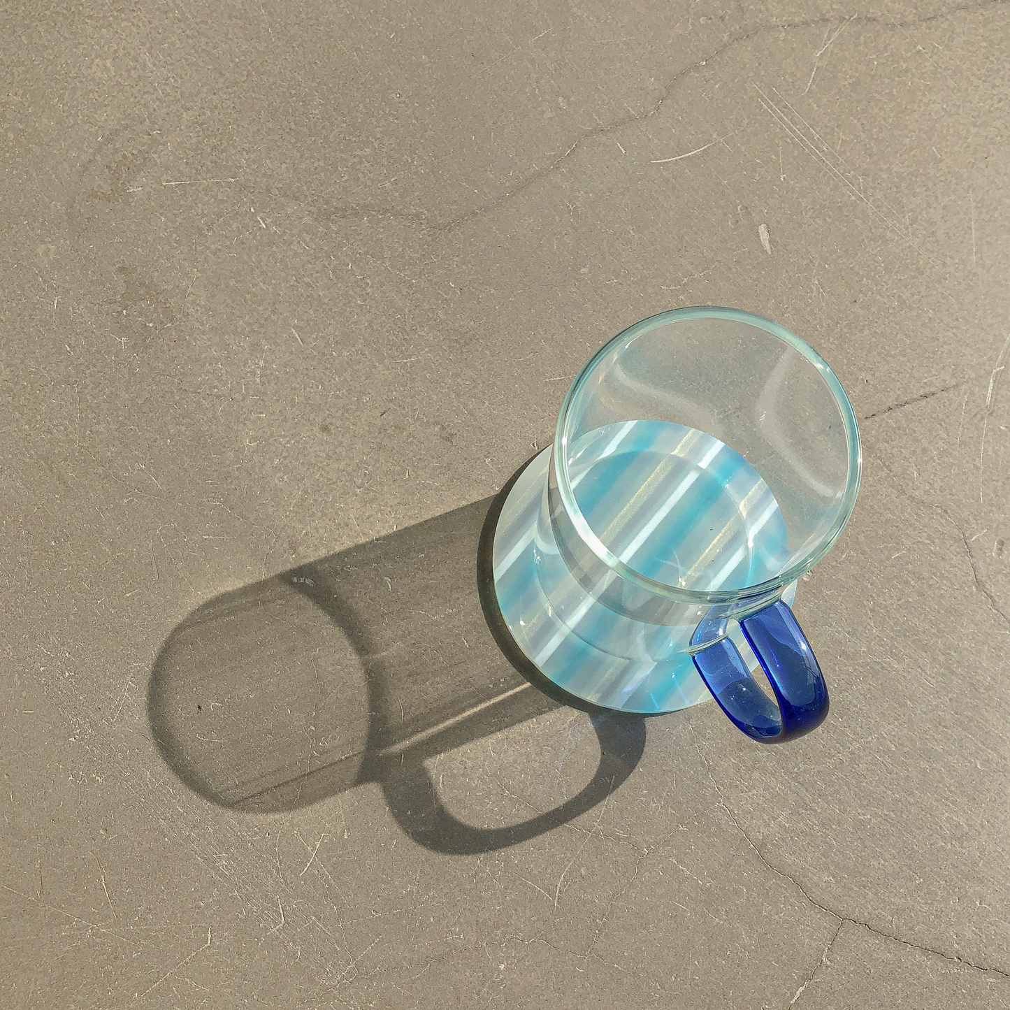 80s Acrylic Coasters in Cyan  (8CM)  by PROSE Tabletop