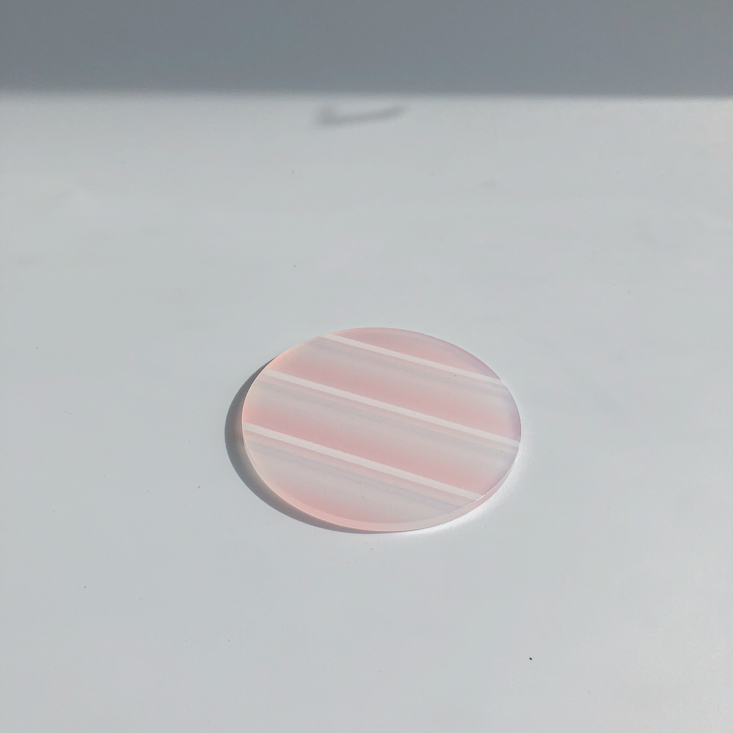 80s Acrylic Coasters in Poppy  (8CM)  by PROSE Tabletop