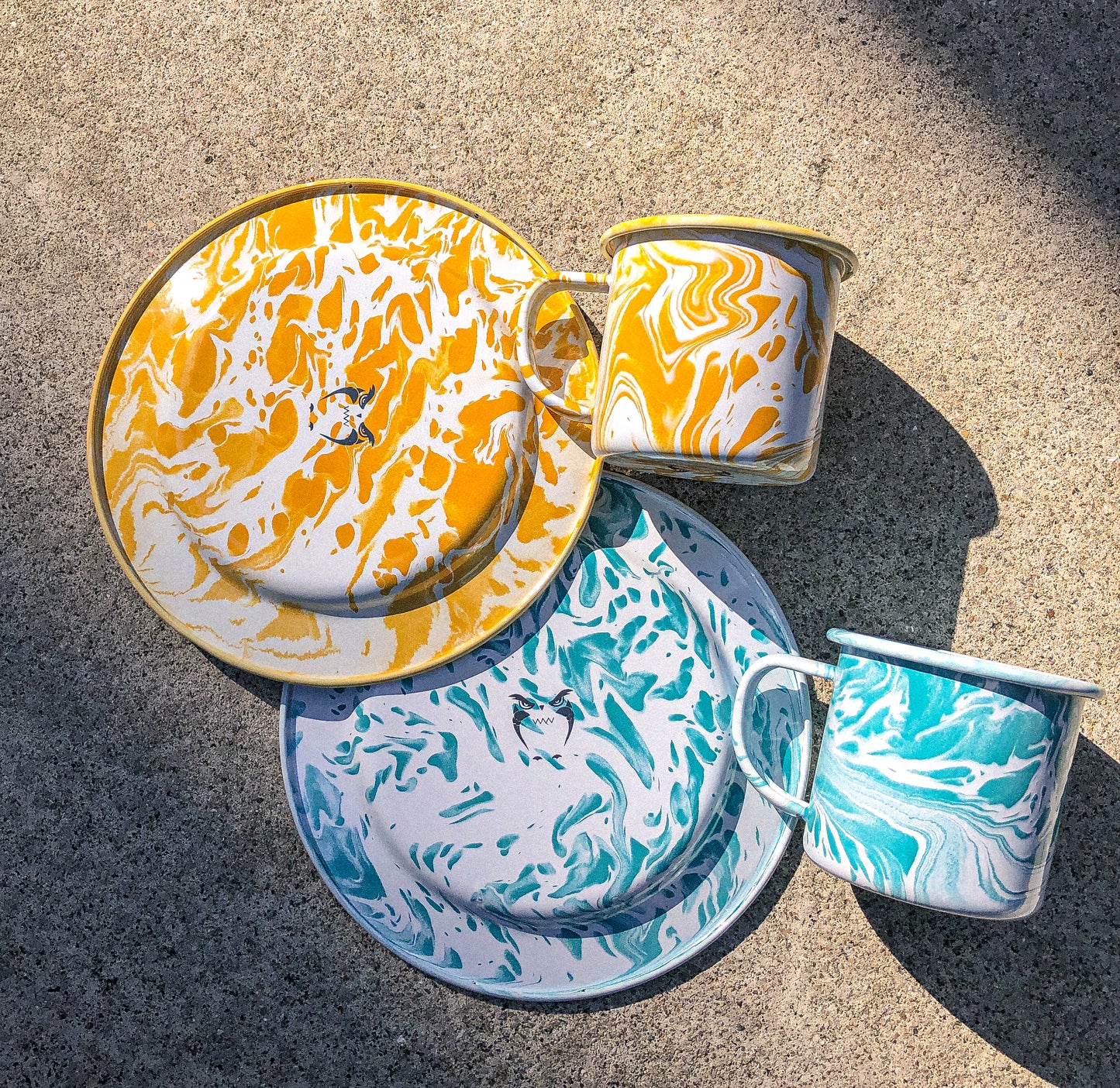 Sunshine Marbled Enamel Series PREORDER by PROSE Tabletop