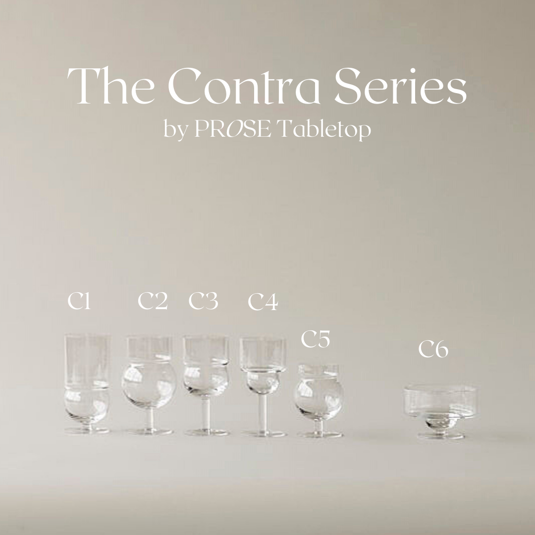 The Contra Dessert Glass by PROSE Tabletop