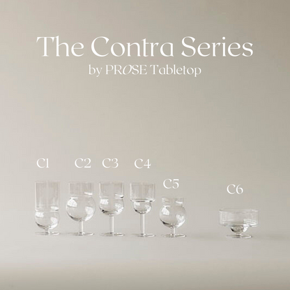 The Contra Dessert Glass by PROSE Tabletop