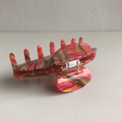 Vaporwave Hair Claw in Crimson by Veronique