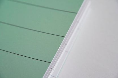 Lines notebook - Mint