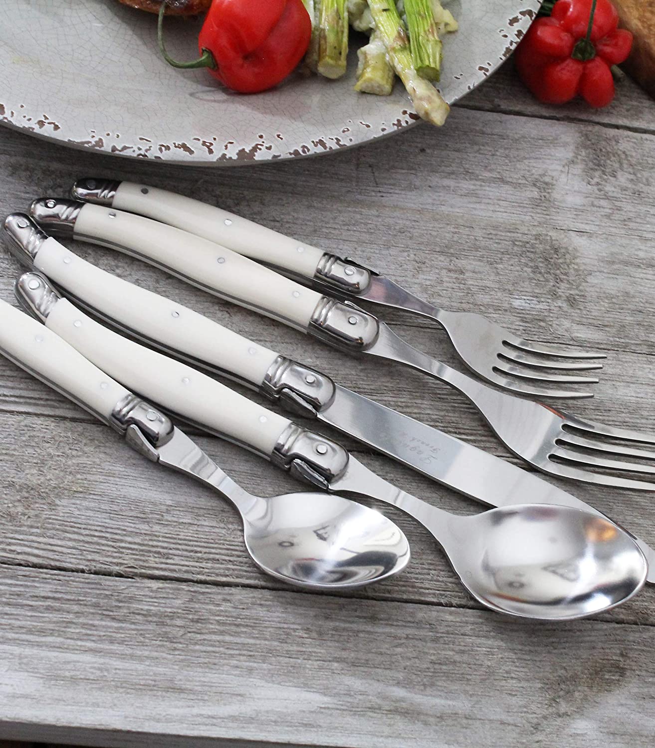 Ornate Cutlery Set in Ivory by PROSE Tabletop