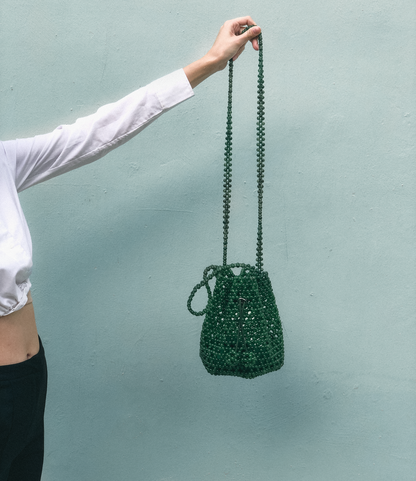 Ume Beaded Bucket Bag by Veronique