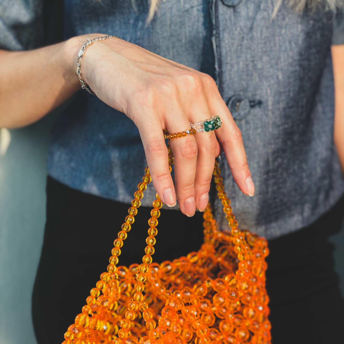 Clementine Beaded Bag by Veronique