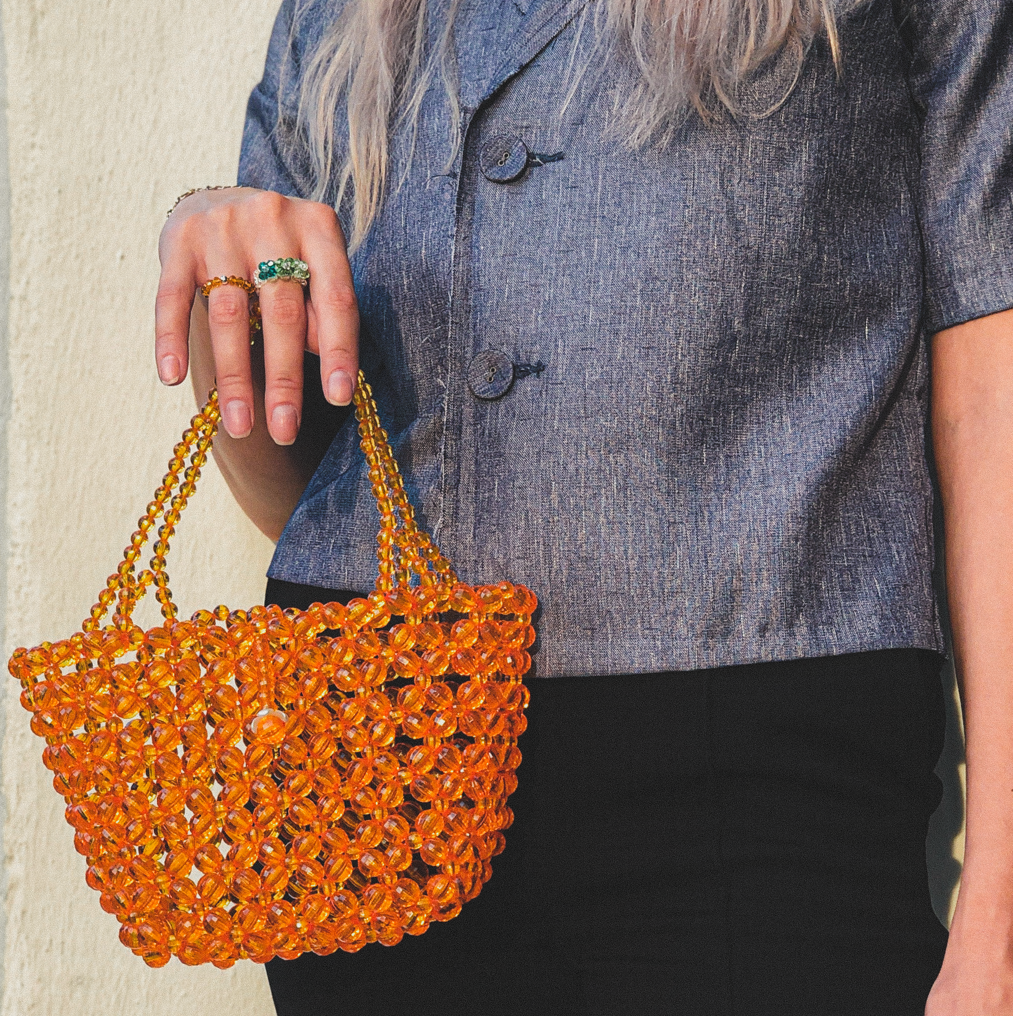 Clementine Beaded Bag by Veronique