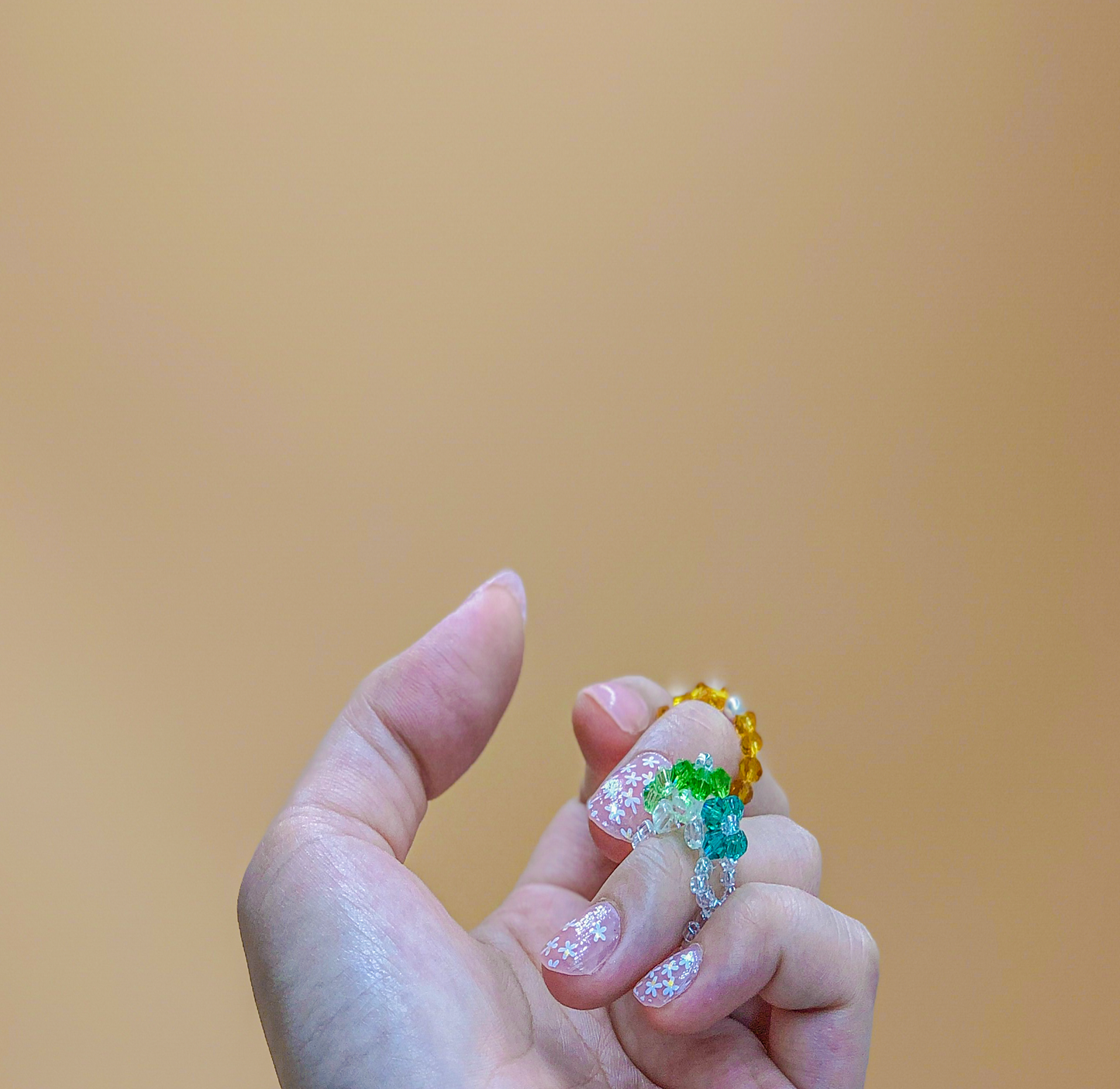 Zinnia Beaded Ring by Veronique